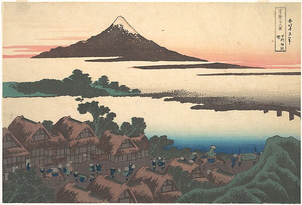 Katsushika Hokusai, Dawn at Isawa in Kai Province (Kōshū Isawa no akatsuki), from the series Thirty-six Views of Mount Fuji (Fugaku sanjūrokkei)