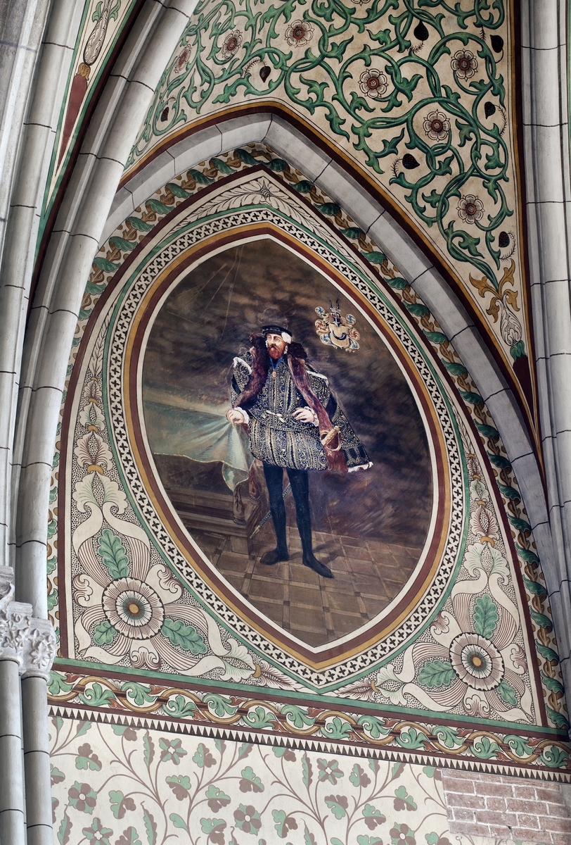 Olle Norling, Klas Kristersson Horn, eastern wall of the Hornska choir (travé 16), Uppsala Cathedral, Uppsala 2013