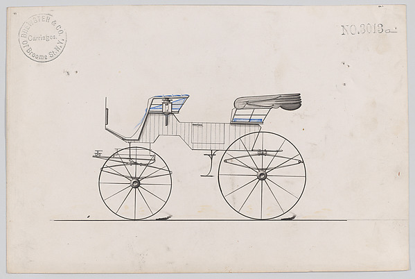 Brewster & Co., Design for 2 seat Phaeton, no. 3013a