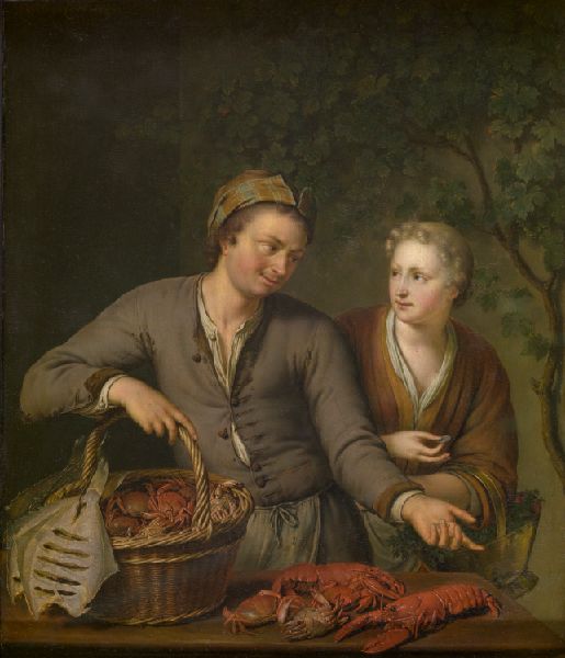 Willem van Mieris, Fishmonger