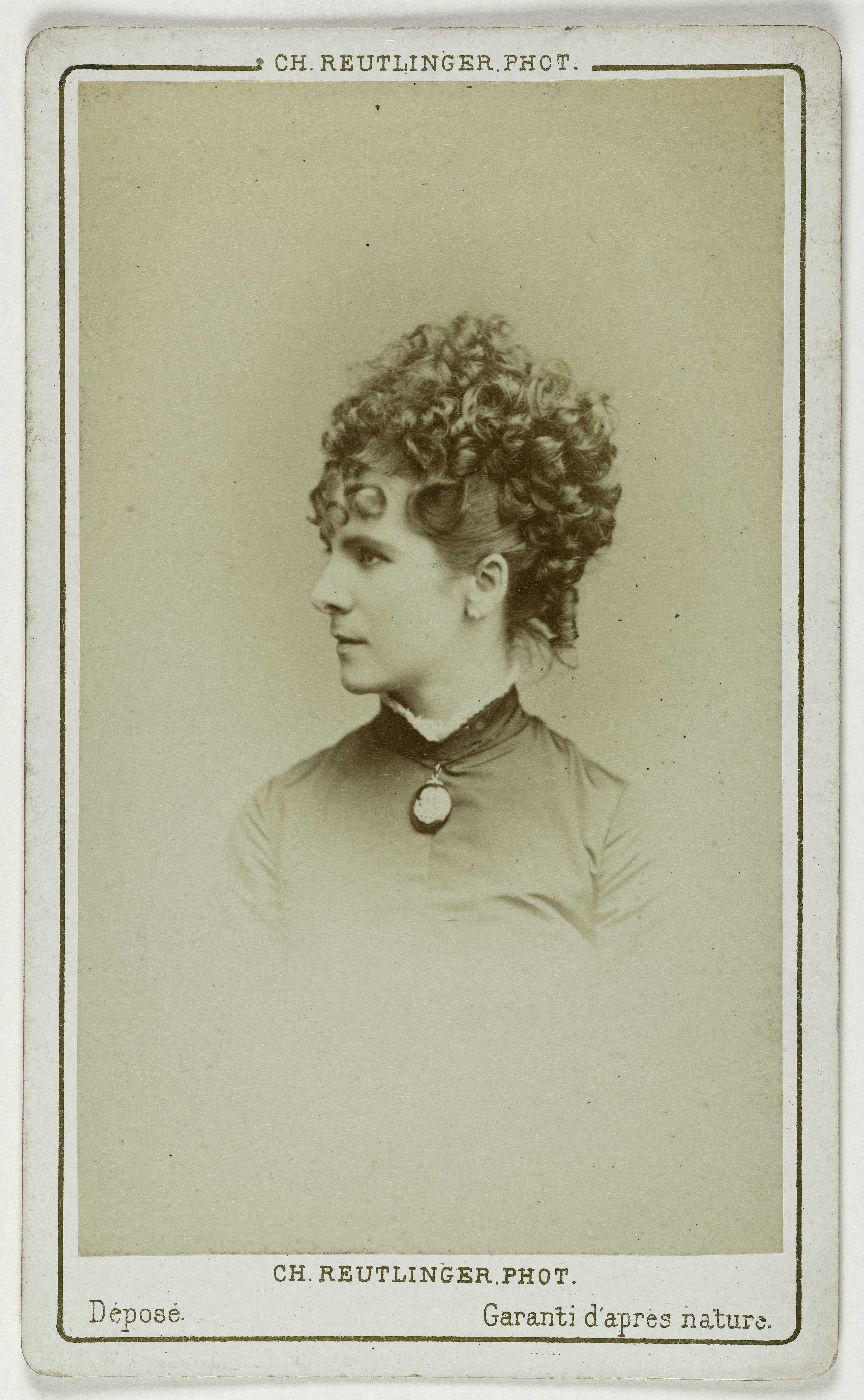 Charles Reutlinger, Portrait de Ghinassi ou Ghinassy, (actrice)