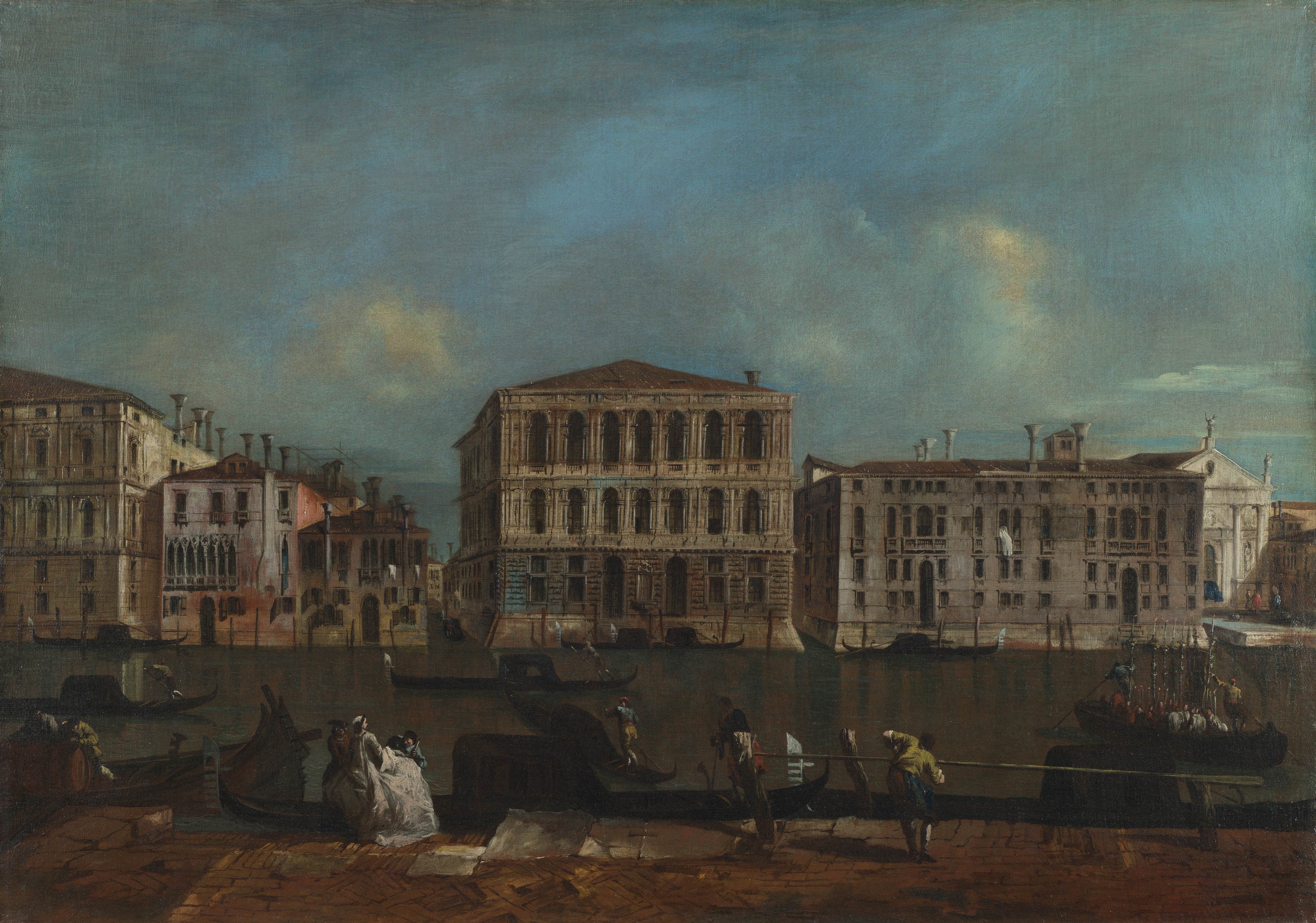 Francesco Guardi, Venice: The Grand Canal with Palazzo Pesaro
