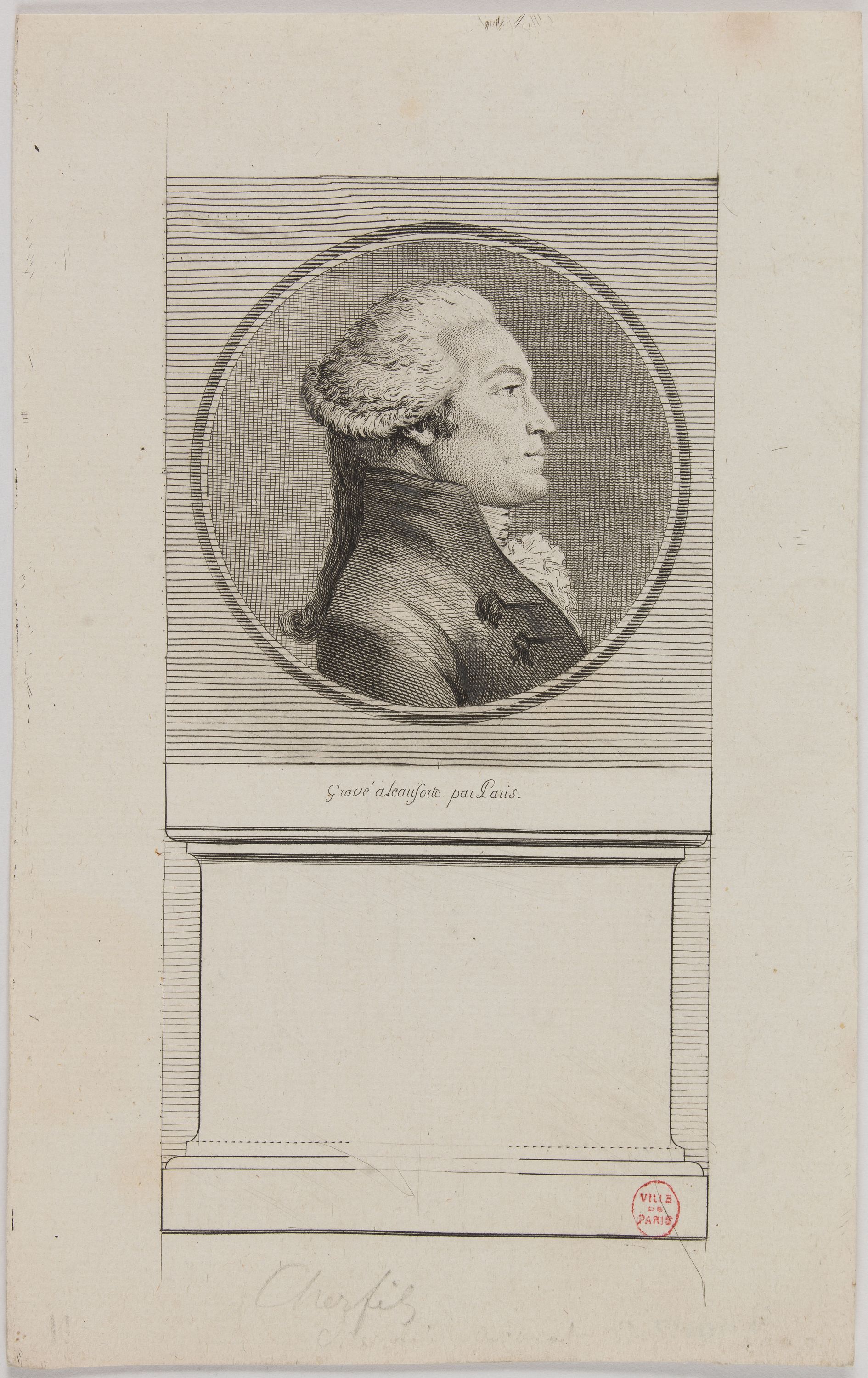 Anonyme, Portrait de M. Cherfils