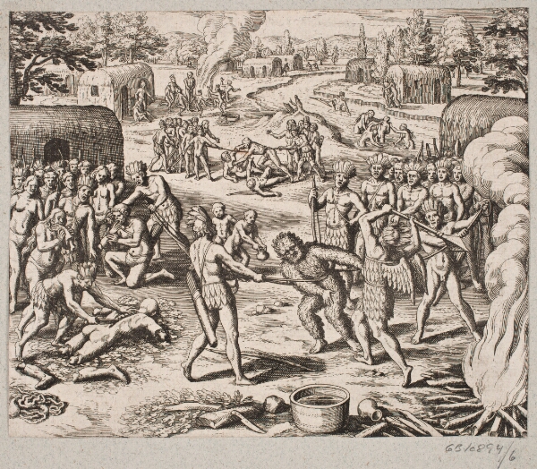 Matthäus Merian (I), Når de fanger en af deres fjender bliver de på barbarisk og umenneskelig vis henrettet og spist