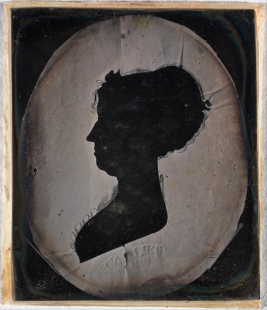 Unknown, [Paper Silhouette Portrait of a Woman]