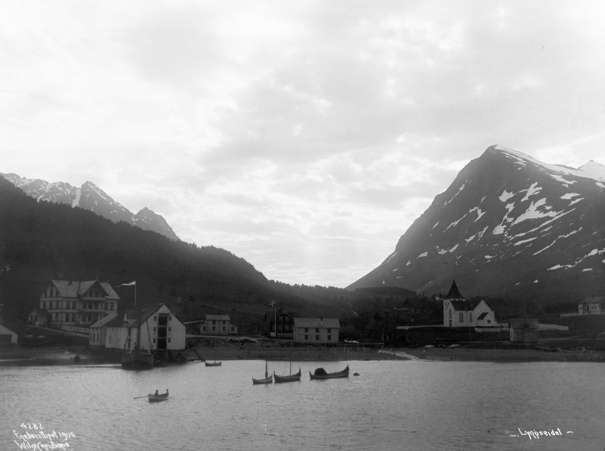 Anders Beer Wilse, Prot: Lyngenfjord - Lyngseidet fra fjorden 26/6 1906