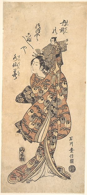 Ishikawa Toyonobu, The Actor Bandō Hikosaburo I in a Female Role
