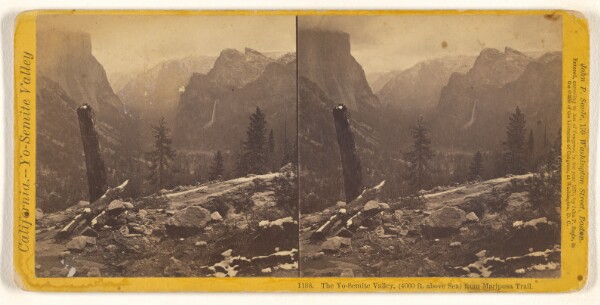 John P. Soule, The Yo-Semite Valley, (4060 feet above sea) from Mariposa Trail.