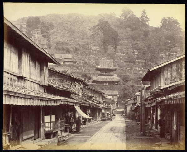 Felice Beato, Temple Street, Native Town, Nagasaki