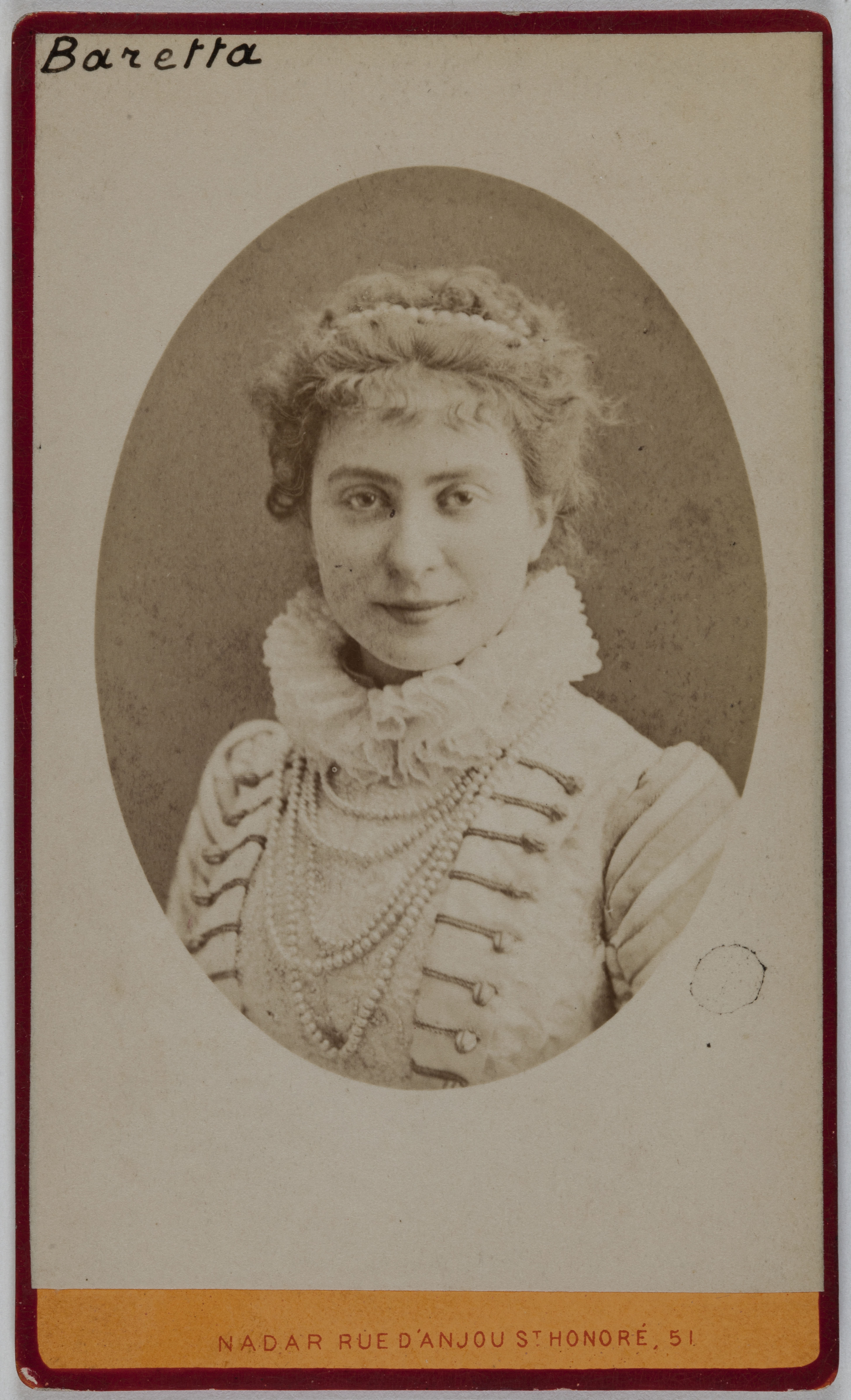 Atelier Nadar, Portrait de Blanche Baretta (1855-1939), (actrice)