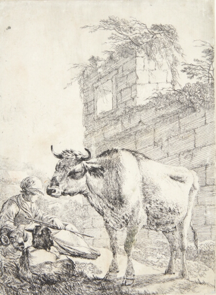 Johann Heinrich Roos, Liggende hyrde og stående ko
