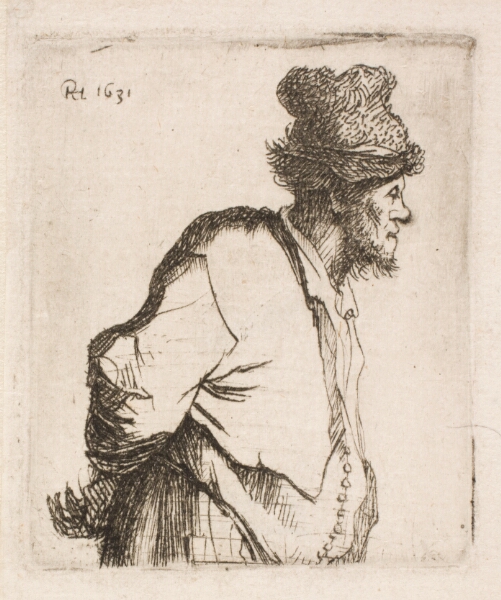 Rembrandt van Rijn, Bonde med hænderne på ryggen