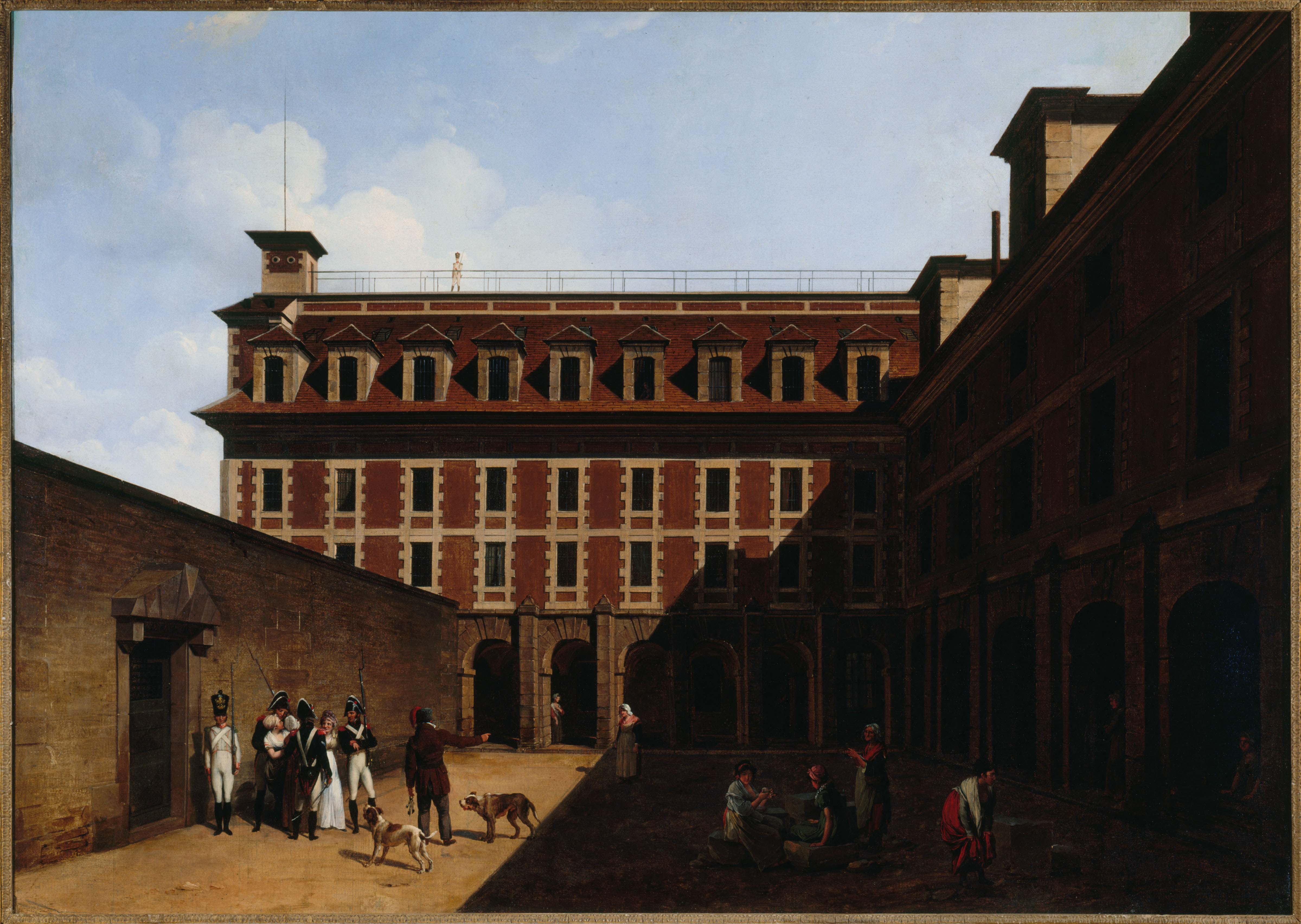 Louis Léopold Boilly, La prison des Madelonnettes, rue des Fontaines