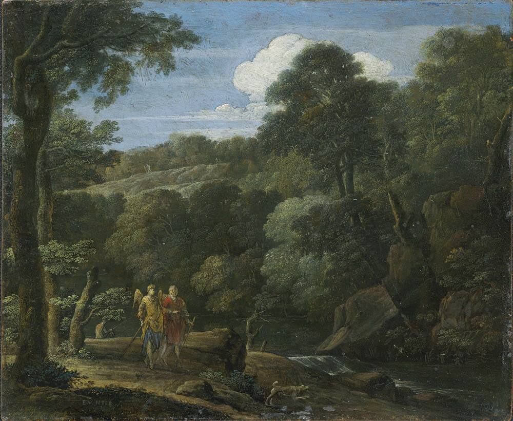 Eglon van der Neer, Tobias and the angel in a landscape