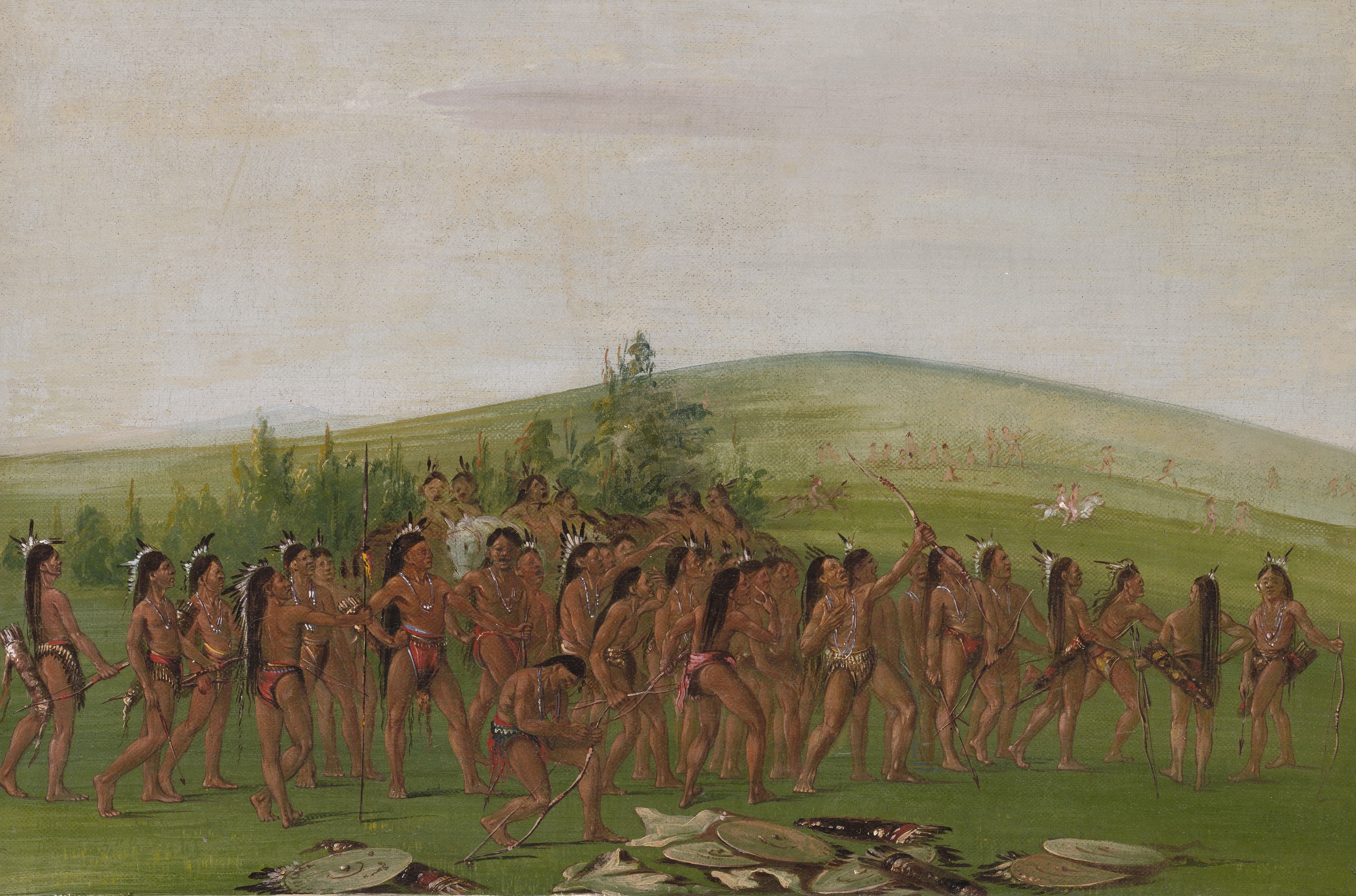 George Catlin, Archery of the Mandan