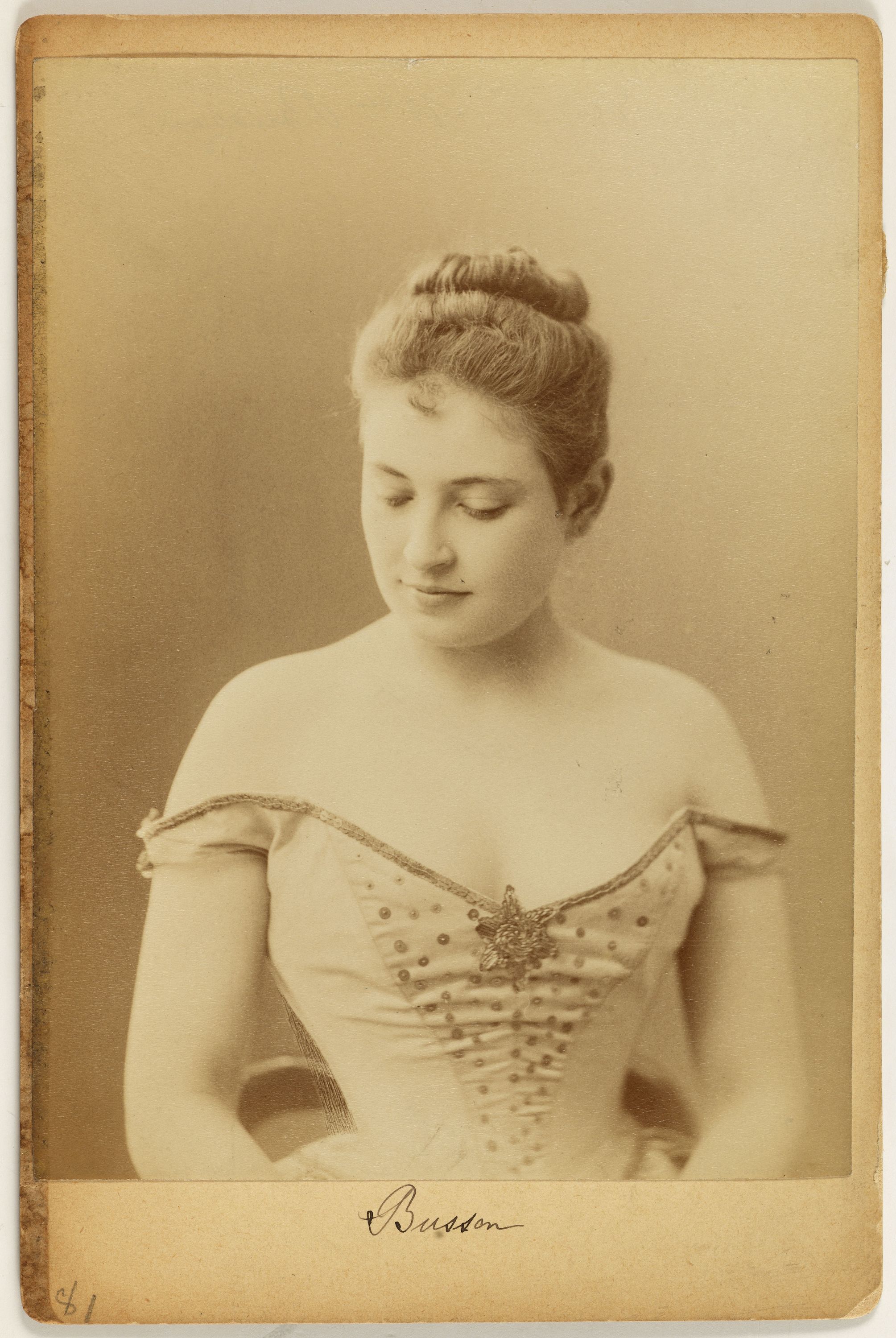 Anonyme, Portrait de Busson, actrice