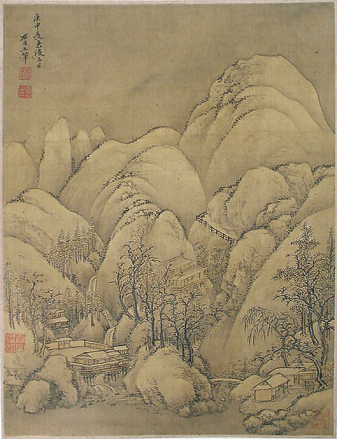 Unidentified artist, Landscape after Li Cheng