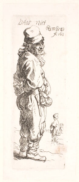 Rembrandt van Rijn, Bonde, der besvarer et spørgsmål