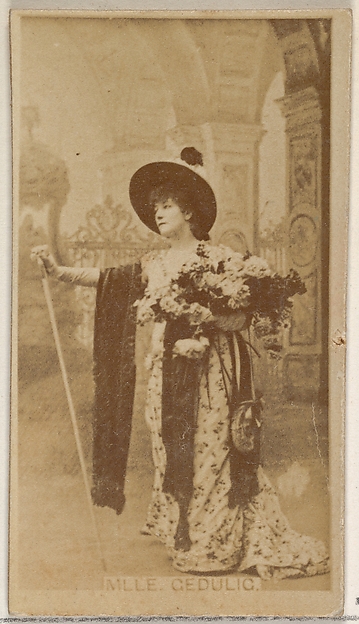 Allen & Ginter, Mlle. Gedulic, from the Actors and Actresses series (N45, Type 8) for Virginia Brights Cigarettes