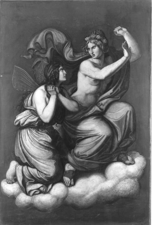 Wilhelm von Kaulbach, Das Märchen von Amor und Psyche: Psyche vor Venus