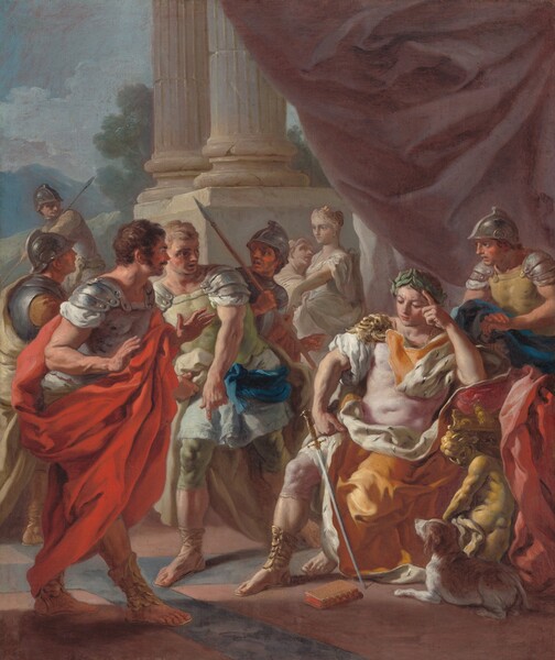Francesco de Mura, Alexander Condemning False Praise