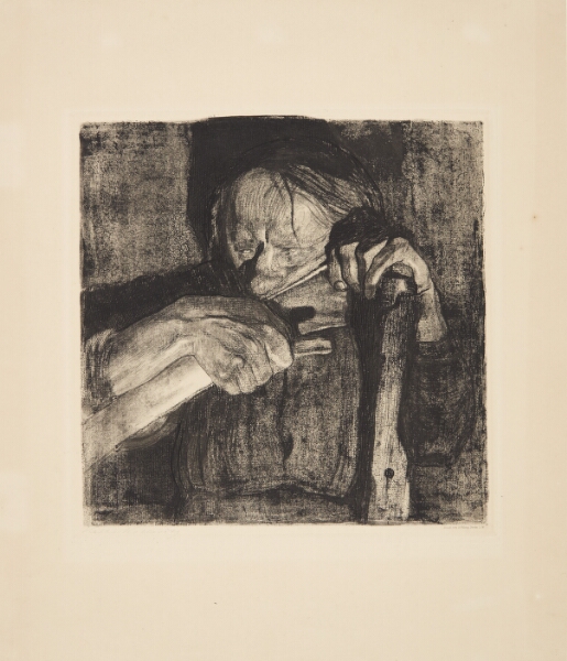 Käthe Kollwitz, Beim Dengeln