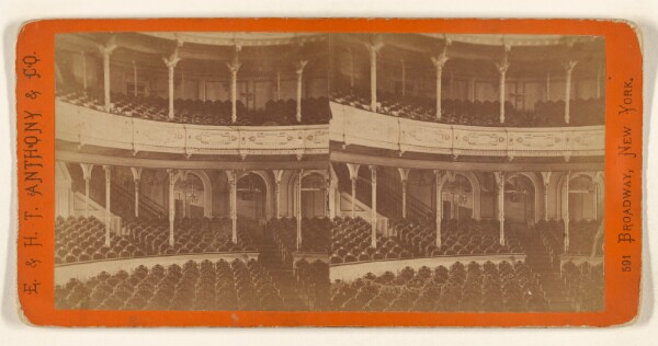 Edward and Henry T. Anthony & Co., Niblo's Theatre - View from the Stage. [New York City]