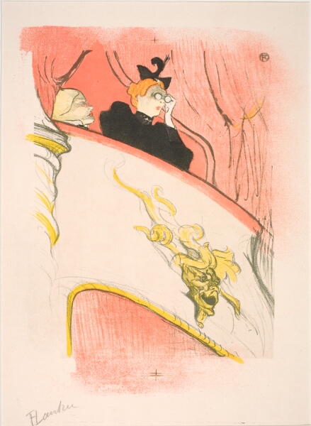 Henri de Toulouse-Lautrec, La loge au mascaron doré