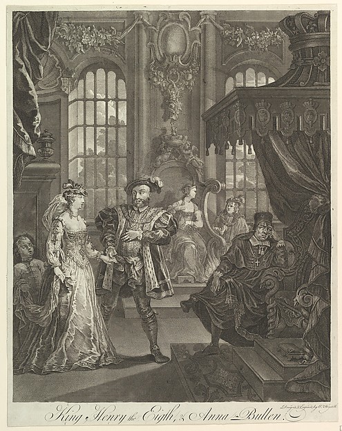 William Hogarth, King Henry the Eighth and Anna Bullen
