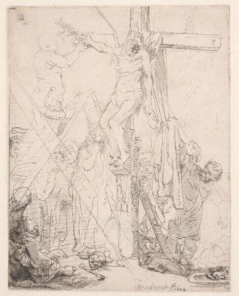 Rembrandt van Rijn, Nedtagelsen af korset. Skitse
