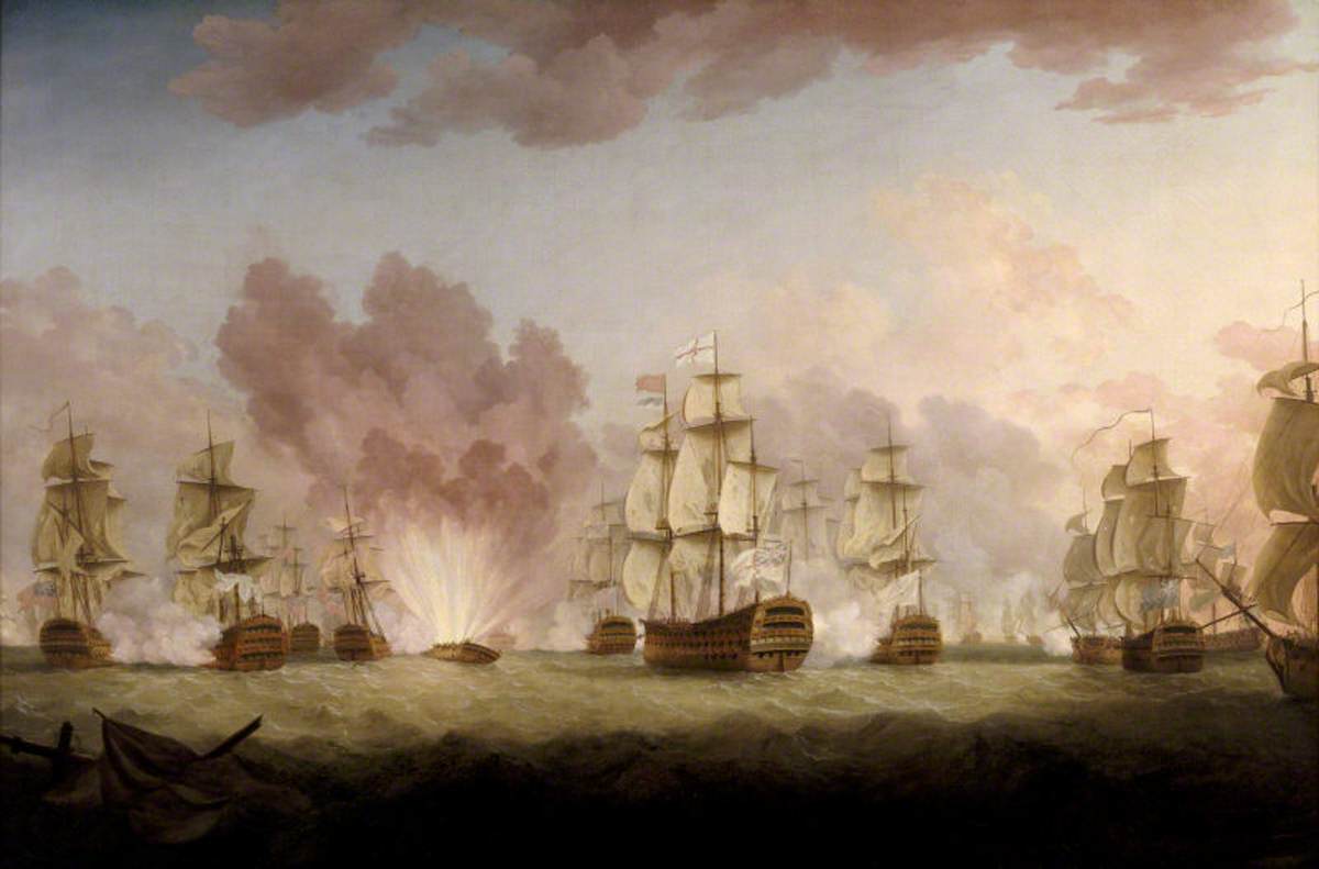 Unknown artist, The Moonlight Battle of St Vincent, 26th January 1780