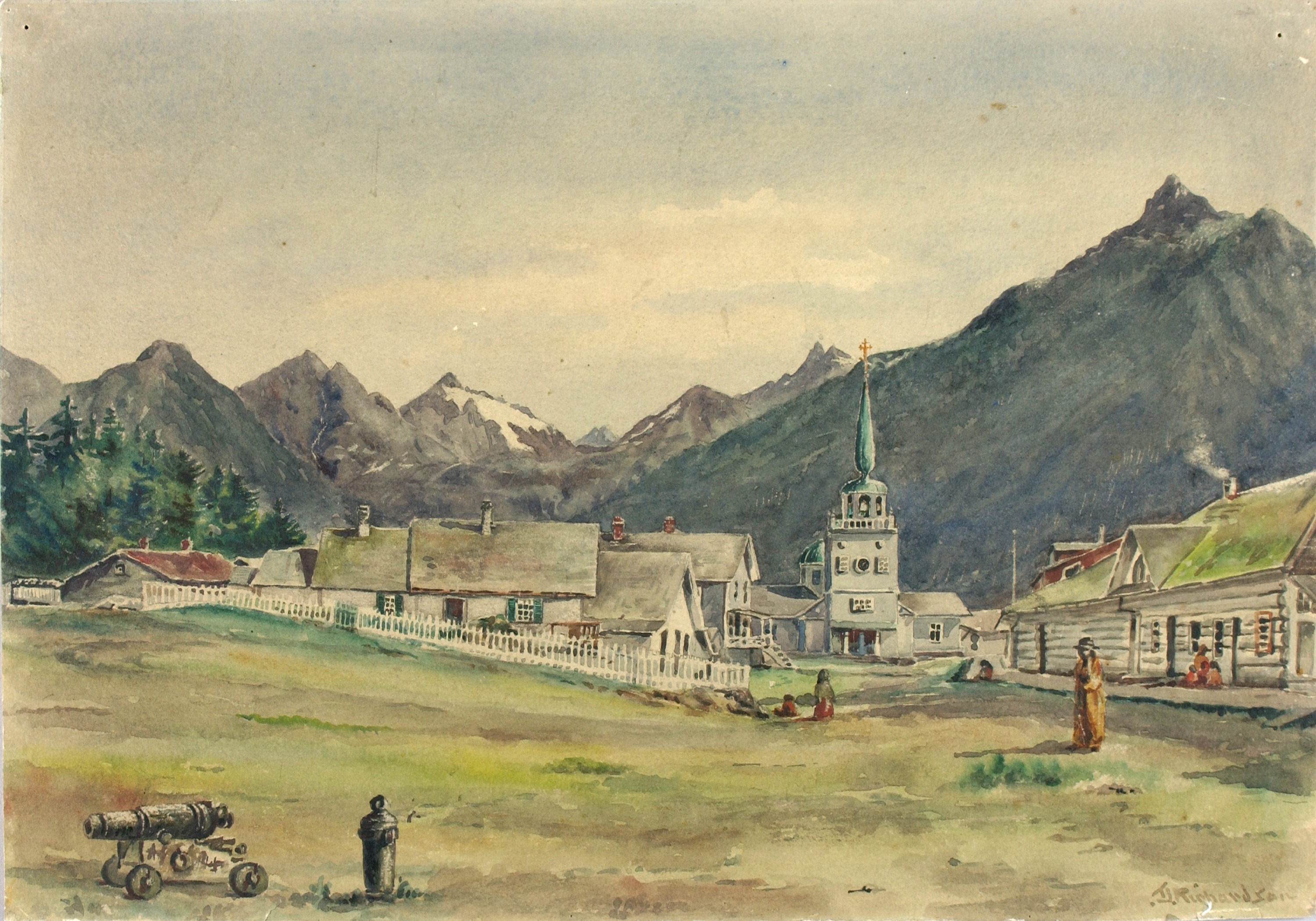 Theodore J. Richardson, Lincoln Street, Sitka, 1887