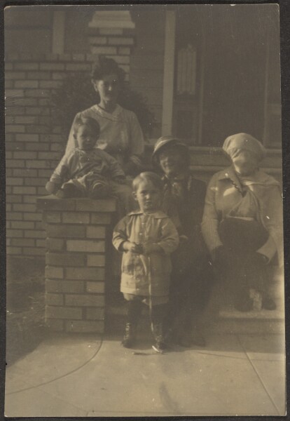 Louis Fleckenstein, [Family Portrait Outside House]