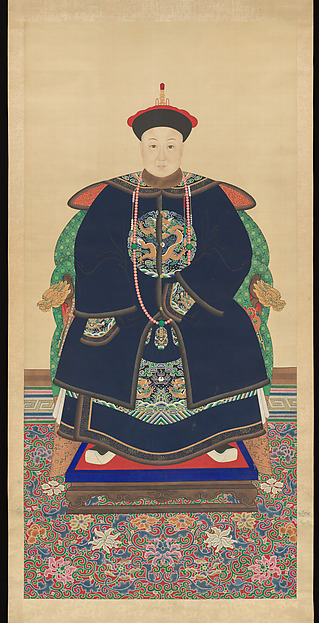 Unidentified artist, Portrait of a Member of the Family (?) of Emperor Tongzhi (1862–74)