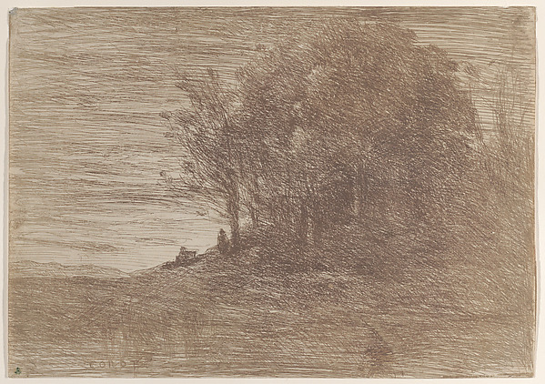 Camille Corot, The Woods of the Hermit (Le Bois de l'ermite)