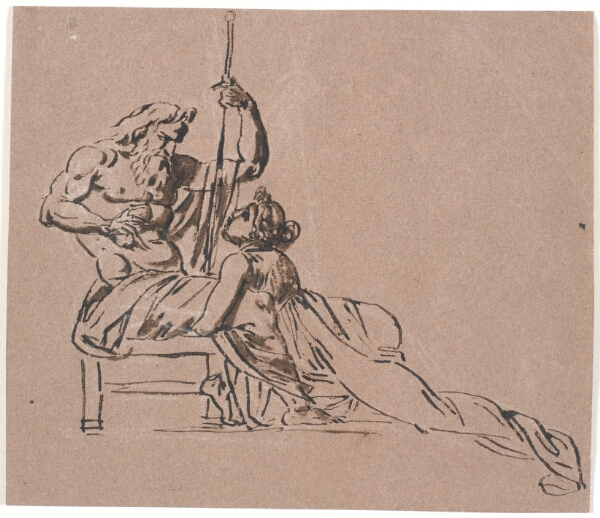Nicolai Abildgaard, Thetis omfavner bønfaldende Zeus' knæ