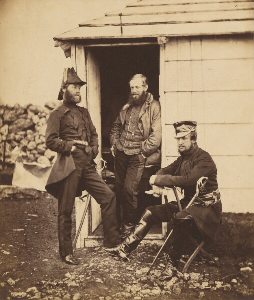 Roger Fenton, Officers on the Staff of Lt. General Sir G. Brown.
