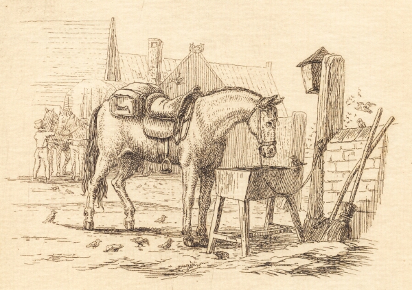 Martinus Rørbye, Illustration til "Halvhundrede Fabler for Børn" af Hey
