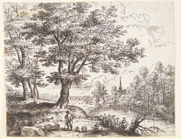Lucas van Uden, Landskab med en hyrde og hans dyr