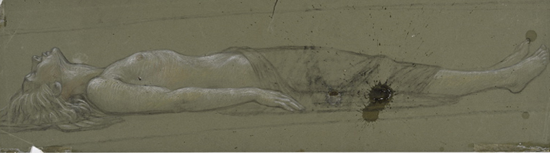 Erich (autor) Kügelgen, recumbent female act