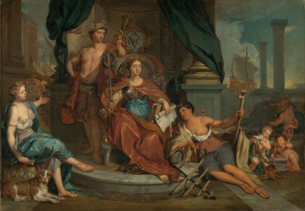 Nicolaas Verkolje, Apotheosis of the Dutch East India Company (Allegory of the Amsterdam Chamber of Commerce of the VOC)