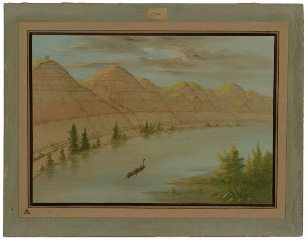 George Catlin, View in the "Grand Detour," Upper Missouri