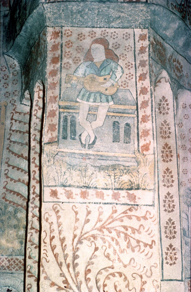 Ola Ehn, Kalkmålning i Edebo kyrka, Uppland 1958