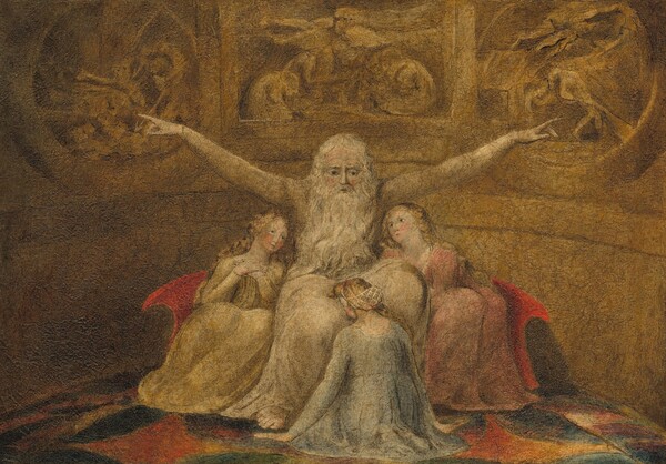 William Blake, Job and His Daughters