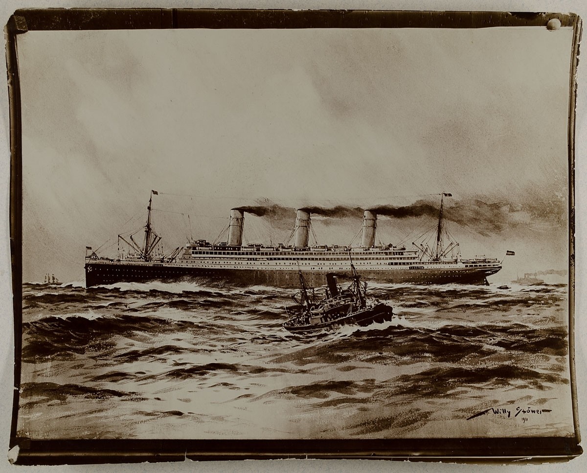 Johann Hinrich W. Hamann, Marinegemälde von Willy Stöwer (1911)