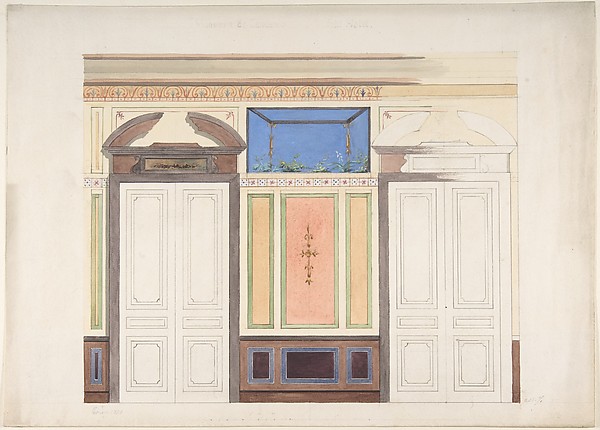 Jules-Edmond-Charles Lachaise, Design for Wall Elevation, Hôtel Candamo