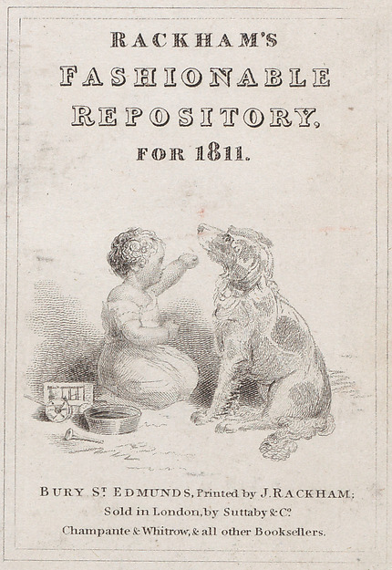 Anonymous, British, 19th century, Trade Card for Rackham's Fashionable Repository, for 1811