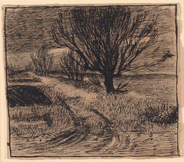 Theodor Philipsen, Markvej ved Lindenborg, vinter