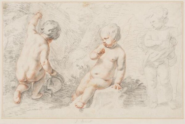 Jacob de Wit, Three putti in a landscape