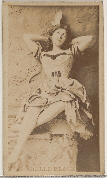 Allen & Ginter, Belle Black, from the Actors and Actresses series (N45, Type 8) for Virginia Brights Cigarettes